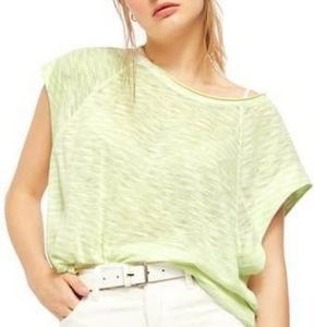 NWT Free People Halo Cap Sleeve T-Shirt